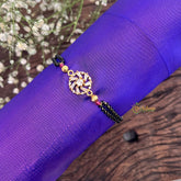 Vriksham Artificial Stones Folral Mangalsutra Bracelet-Red-G18786